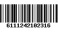 Código de Barras 6111242102316