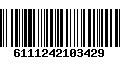 Código de Barras 6111242103429