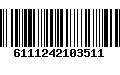 Código de Barras 6111242103511