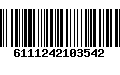 Código de Barras 6111242103542