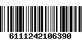 Código de Barras 6111242106390