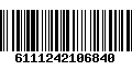 Código de Barras 6111242106840