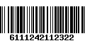 Código de Barras 6111242112322