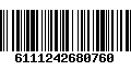 Código de Barras 6111242680760