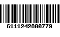 Código de Barras 6111242800779