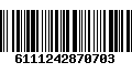 Código de Barras 6111242870703