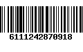 Código de Barras 6111242870918