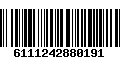 Código de Barras 6111242880191