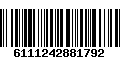 Código de Barras 6111242881792