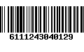 Código de Barras 6111243040129