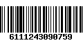 Código de Barras 6111243090759