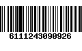 Código de Barras 6111243090926