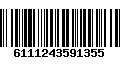 Código de Barras 6111243591355