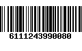 Código de Barras 6111243990080