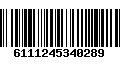 Código de Barras 6111245340289