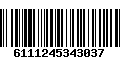 Código de Barras 6111245343037