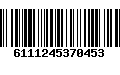 Código de Barras 6111245370453