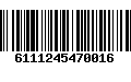 Código de Barras 6111245470016