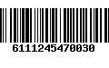 Código de Barras 6111245470030