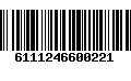 Código de Barras 6111246600221