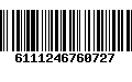 Código de Barras 6111246760727