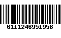 Código de Barras 6111246951958