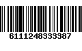 Código de Barras 6111248333387