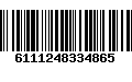 Código de Barras 6111248334865