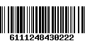 Código de Barras 6111248430222