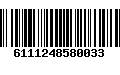 Código de Barras 6111248580033