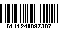 Código de Barras 6111249097387