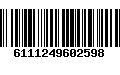 Código de Barras 6111249602598