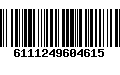 Código de Barras 6111249604615