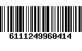 Código de Barras 6111249960414