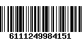 Código de Barras 6111249984151