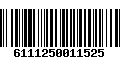 Código de Barras 6111250011525