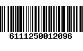 Código de Barras 6111250012096