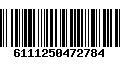 Código de Barras 6111250472784