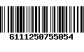 Código de Barras 6111250755054