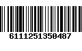 Código de Barras 6111251350487