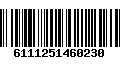 Código de Barras 6111251460230