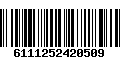 Código de Barras 6111252420509