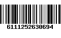 Código de Barras 6111252630694