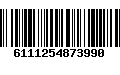 Código de Barras 6111254873990