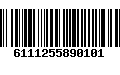 Código de Barras 6111255890101