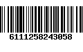 Código de Barras 6111258243058