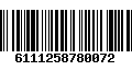 Código de Barras 6111258780072