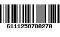 Código de Barras 6111258780270