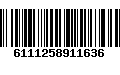 Código de Barras 6111258911636