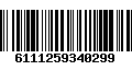 Código de Barras 6111259340299